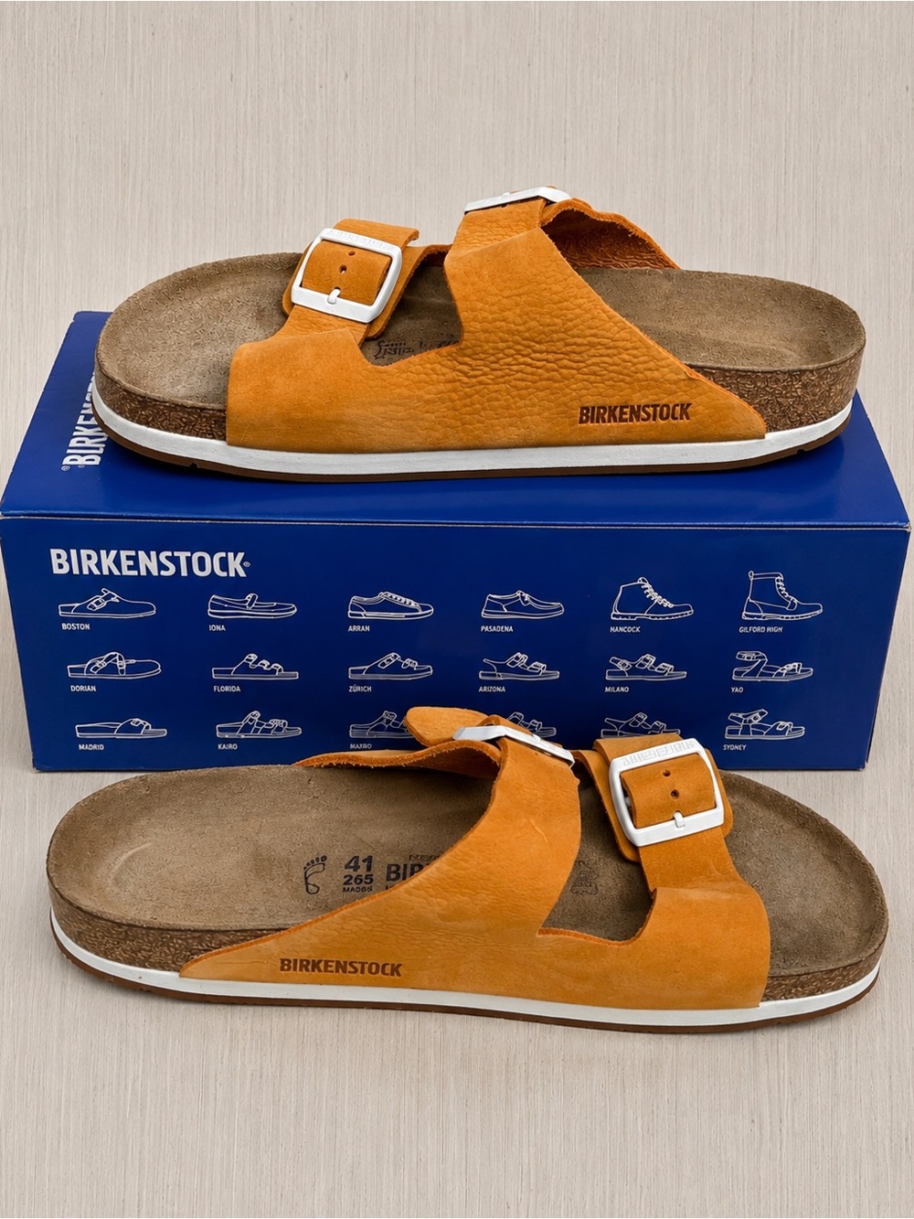 BIRKENSTOCK® Arizona Soft Footbed  Leather Sandals - Unisex Size_ EU 41 =US 10